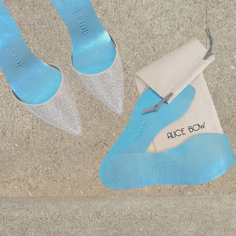 Bridal Blue Insoles - For Flat Shoes