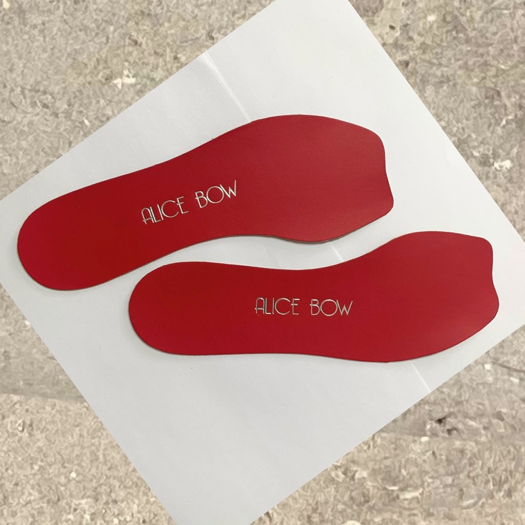 LIMITED EDITION - Spanish Red & Morning Sky Insoles - Alice Bow