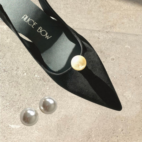 Single Pearl Shoe Clips