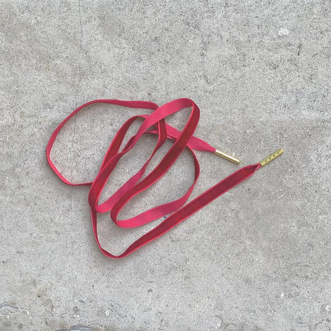 Velvet Shoelaces - Red Velvet